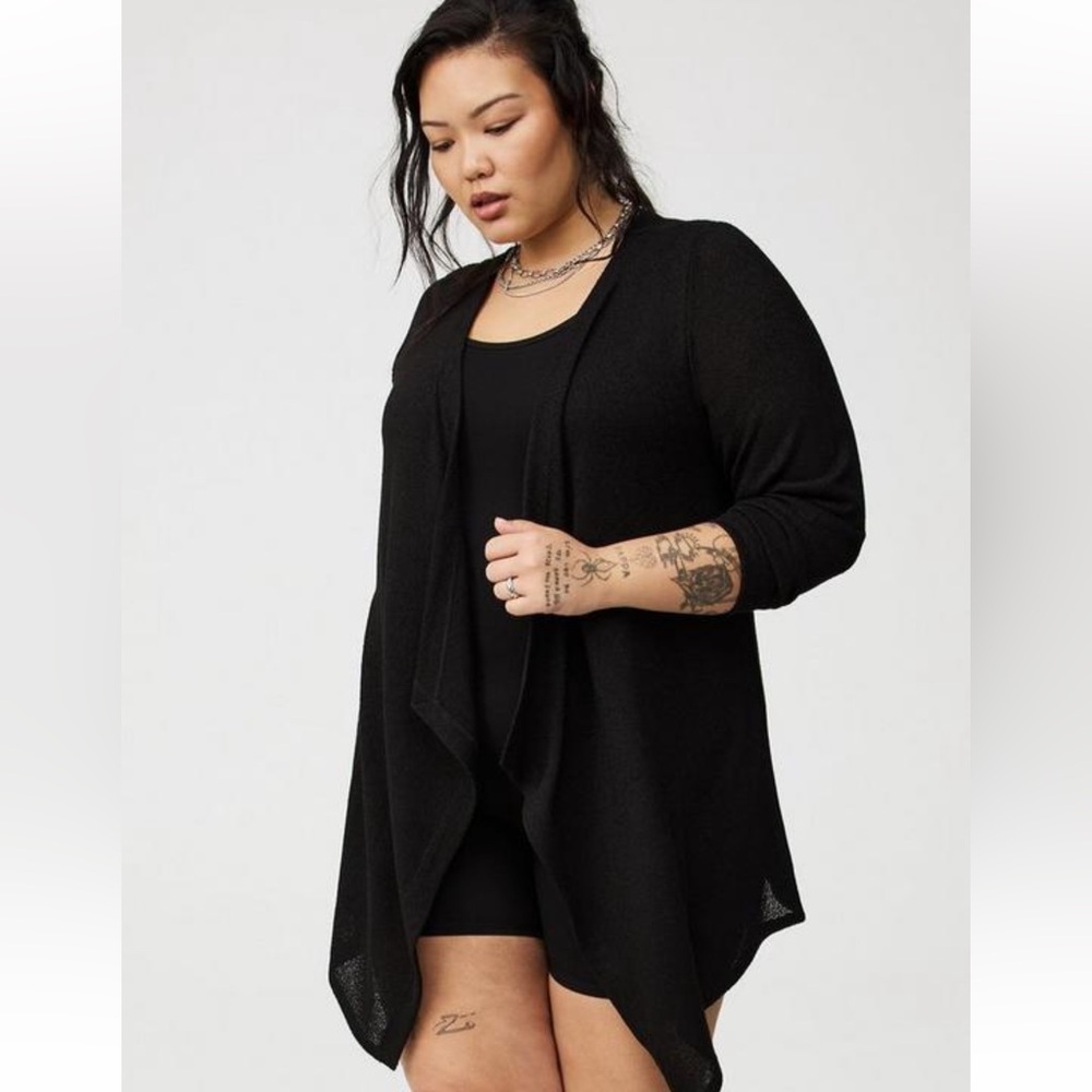 Torrid Hacci Size 1 Open Front Cardigan NEW